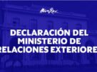 Declaración del Minrex